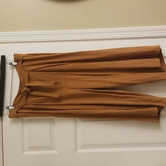 Stella Luce Pants - Women's flowy mustard brown Gauchos